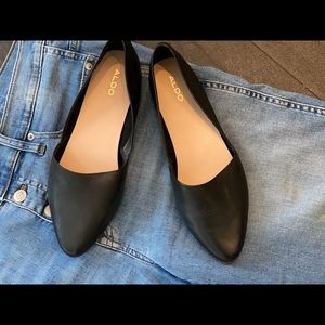 Also black flats NWOT size 8
